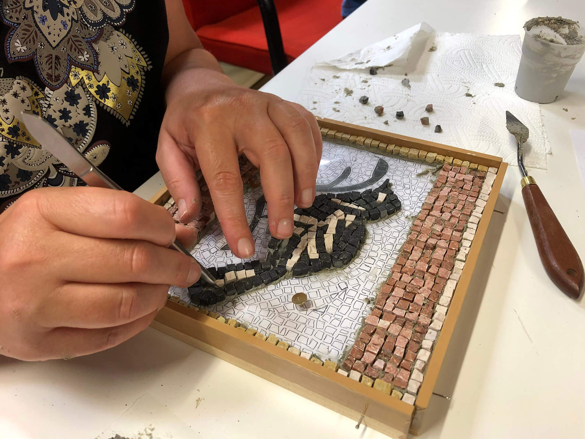 Laboratorio Atelier dell'Astro mosaico
